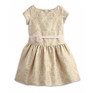 American Girl Gold Holiday Dress